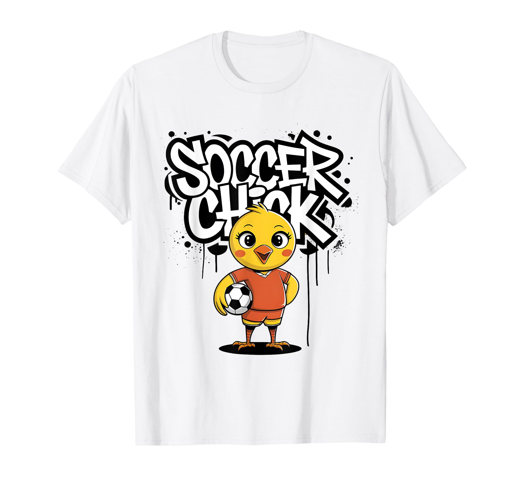 Soccer Chick Soccer Player Soccer T-Shirt - Custom Art Print for Adults