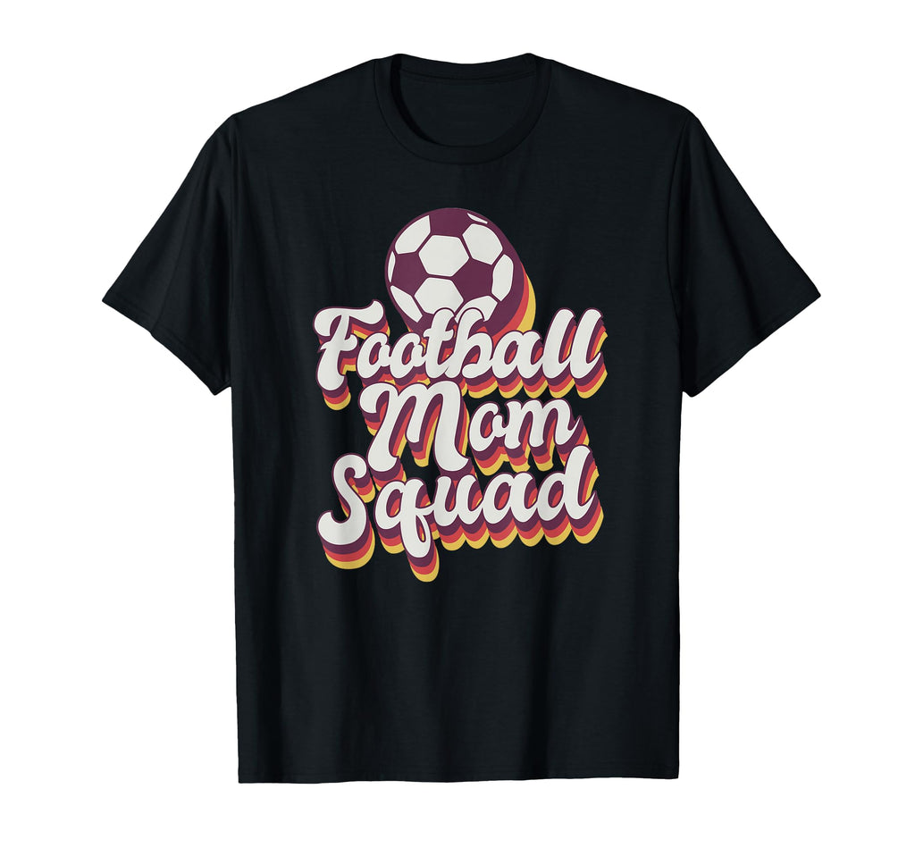 Football Mom Squad Soccer Game Day T-Shirt - Custom Art Print Men Women