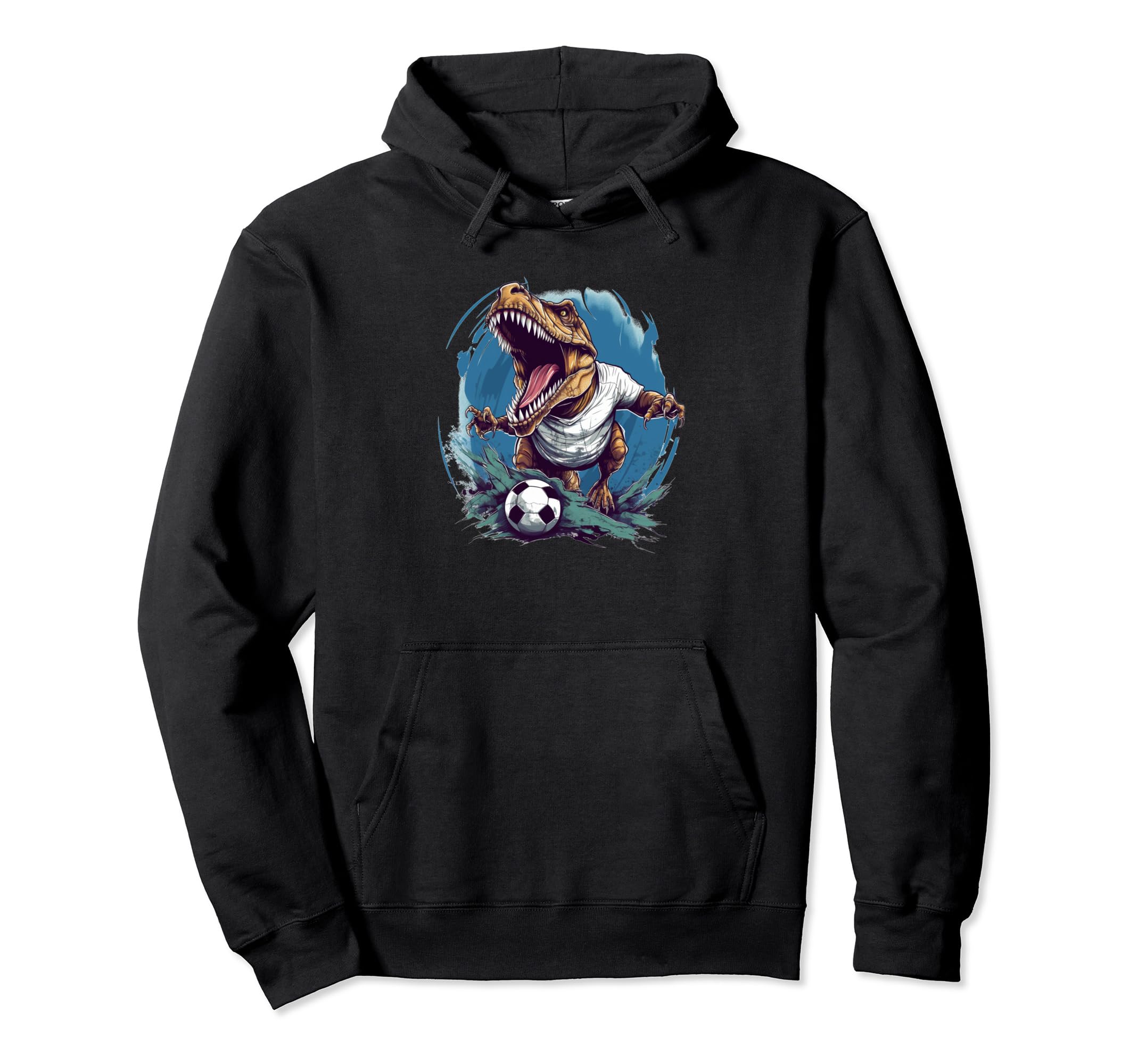 Looking Dinosaur Soccer Ball And Hoodie - Trendy Graphic Unisex