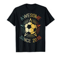 Awesome Since 2018 Soccer Birthday T-Shirt - Minimalist Print for Adults