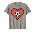 Soccer Love Heart Fans And Players T-Shirt - Custom Art Print Men Women