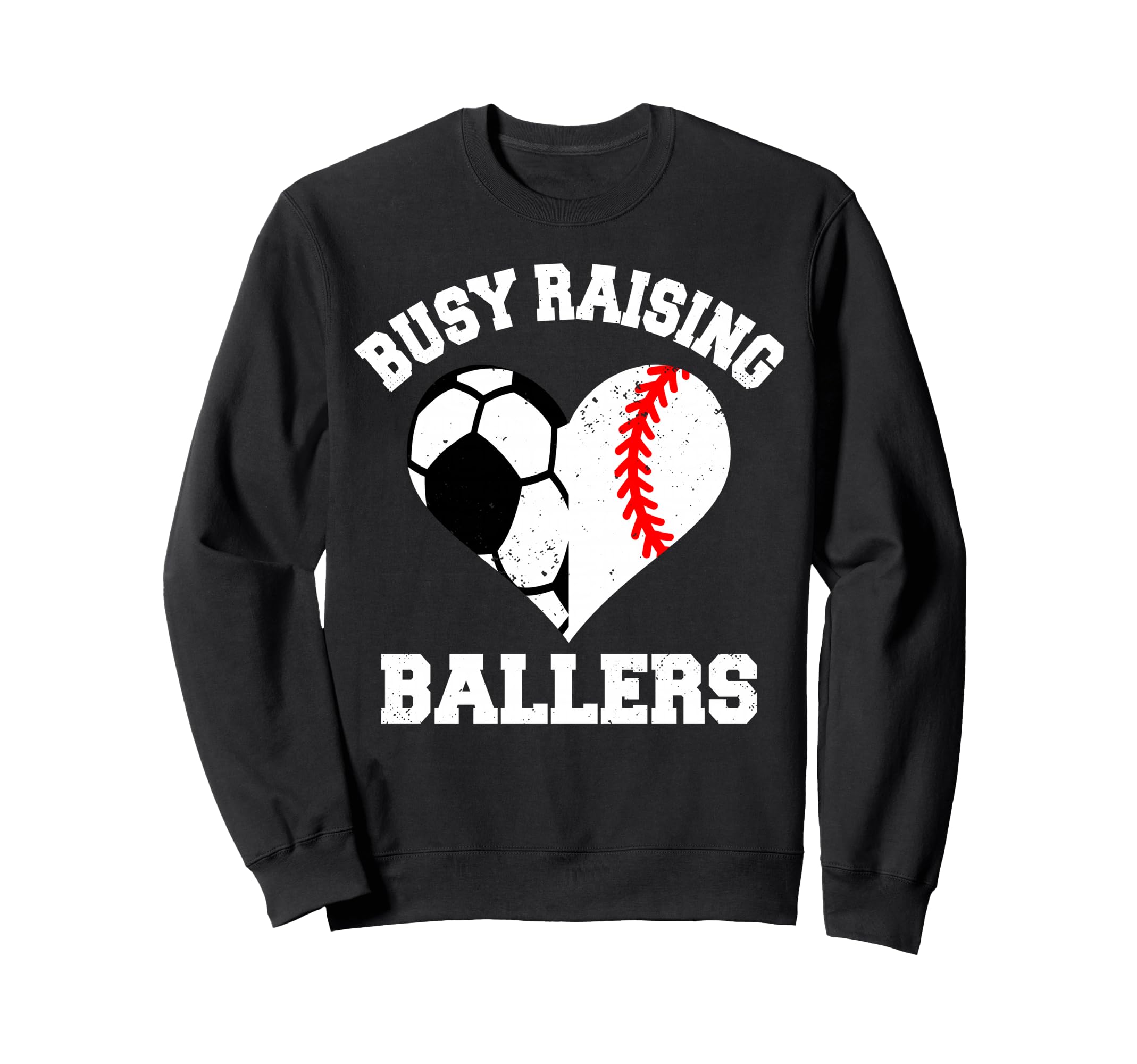 Busy Raising Ballers Soccer Sweatshirt - Aesthetic Graphic for Adults
