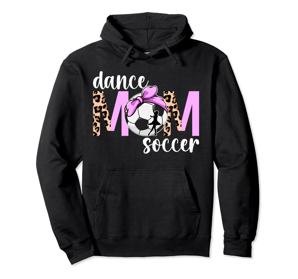 Dance And Soccer Mom Leopard Soccer Hoodie - Minimalist Print Unisex