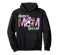 Dance And Soccer Mom Leopard Soccer Hoodie - Minimalist Print Unisex