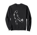 Soccer Silhouette Sweatshirt - Unique Graphic Men Women