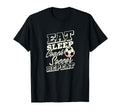 Eat Sleep Coach Soccer Repeat T-Shirt - Casual Everyday Wear for Adults