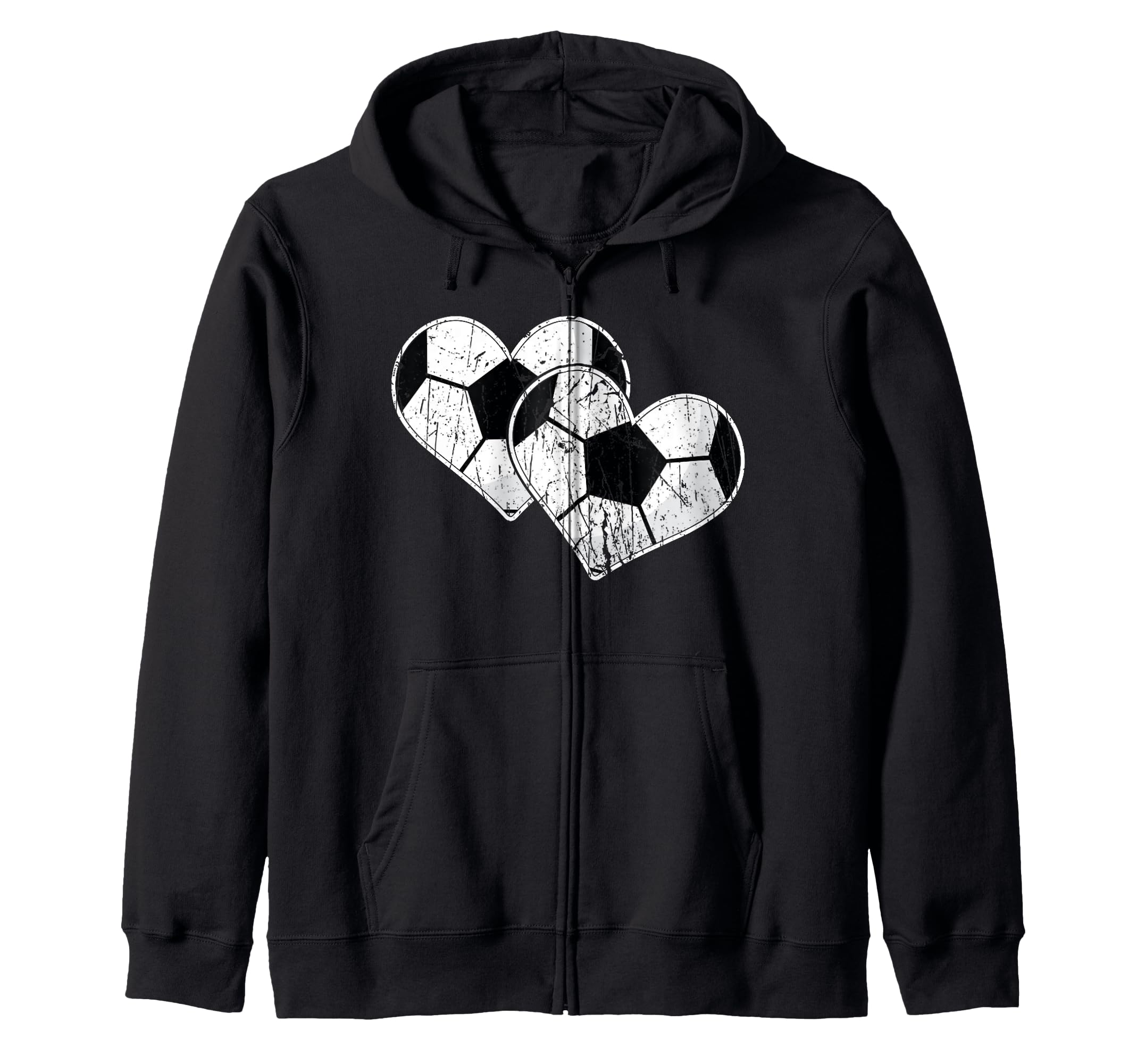 Soccer Hearts Ball Play Sports Gift Love T-Shirt - Novelty Apparel Unisex