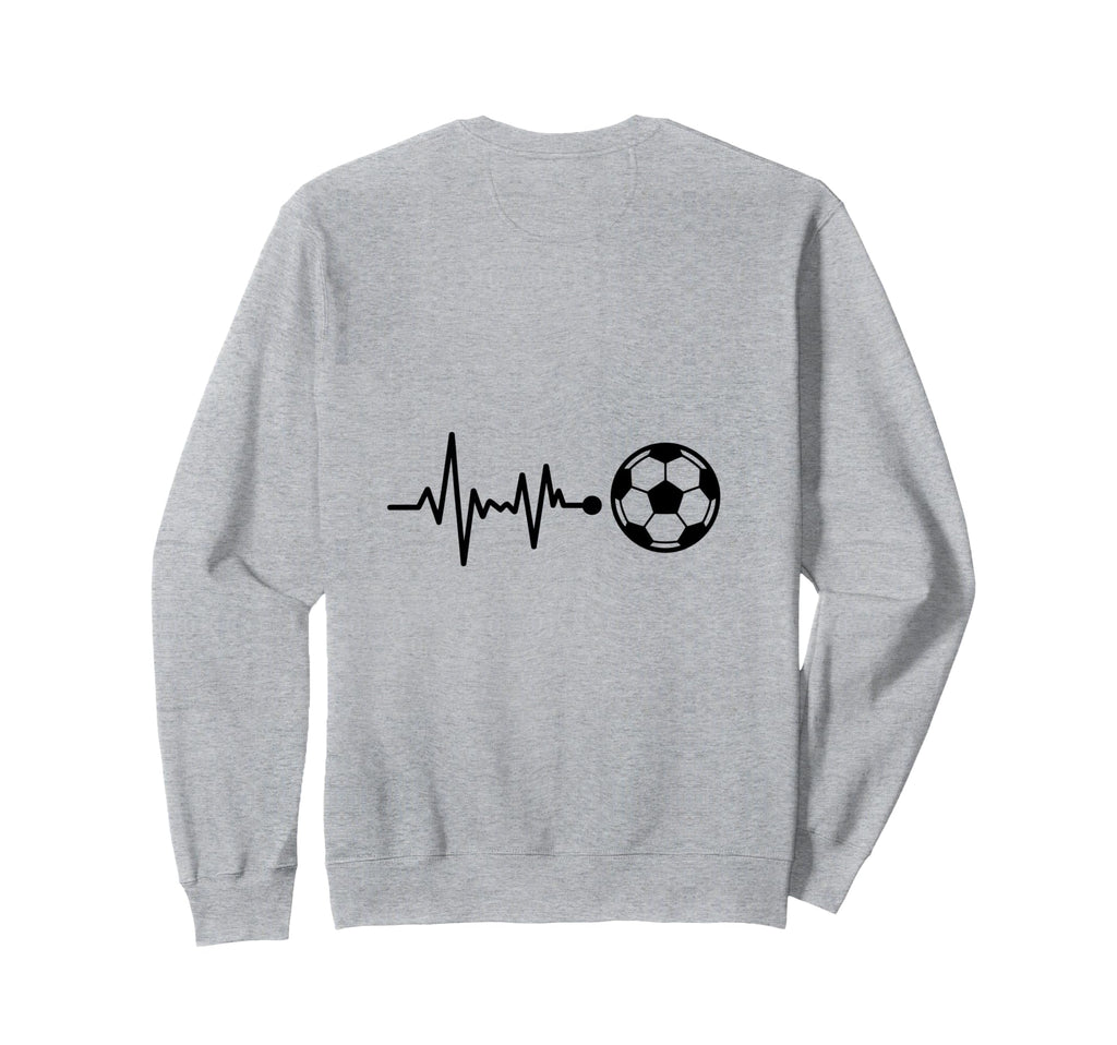 Heartbeat Soccer Ball Passion Sweatshirt - Minimalist Print Men Women