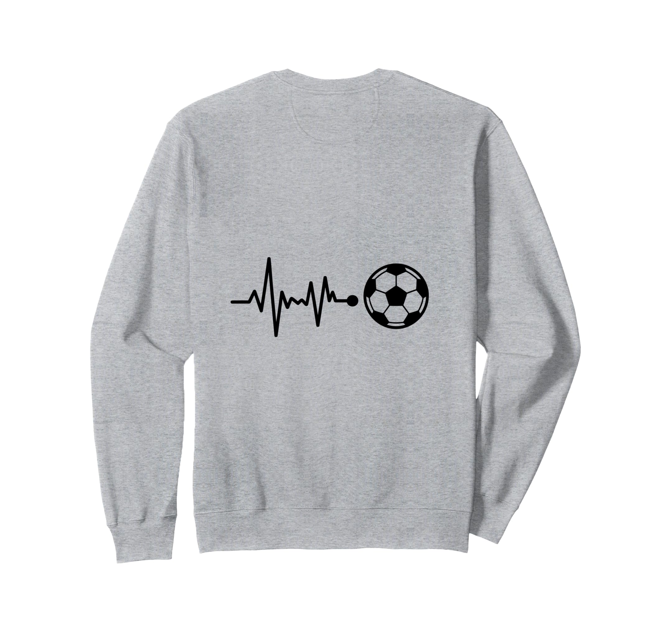 Heartbeat Soccer Ball Passion Sweatshirt - Minimalist Print Men Women