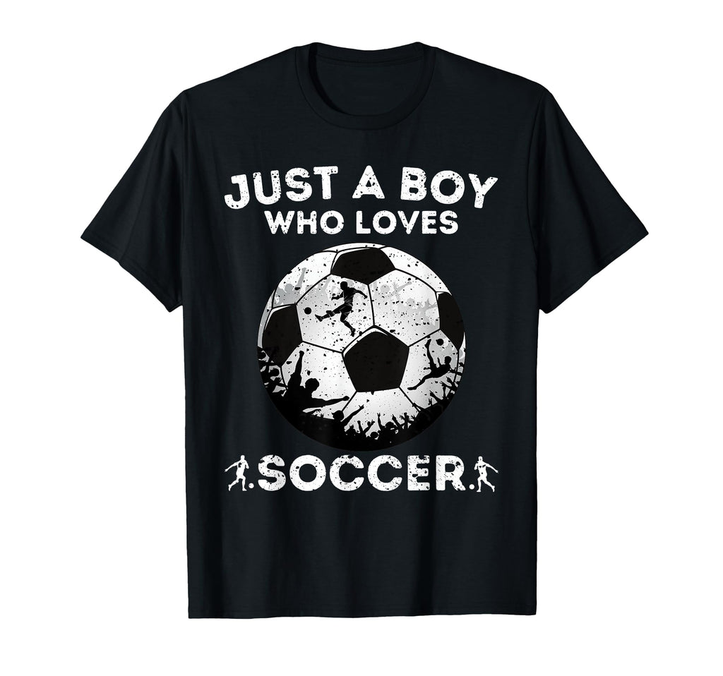 Just Who Loves Soccer T-Shirt - Minimalist Print for Adults