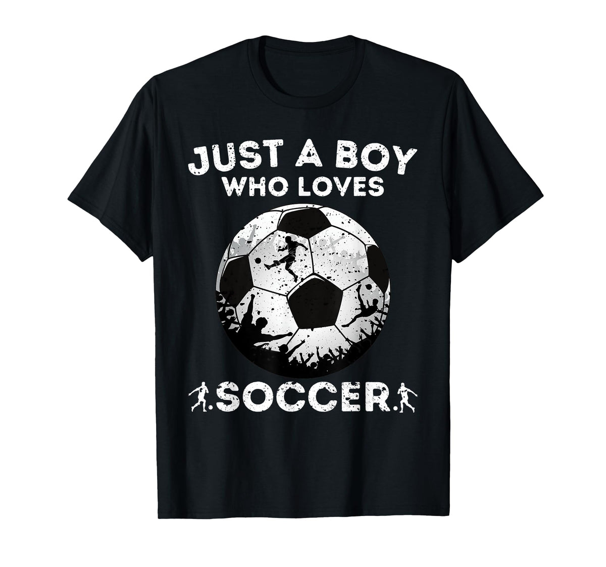 Just Who Loves Soccer T-Shirt - Minimalist Print for Adults