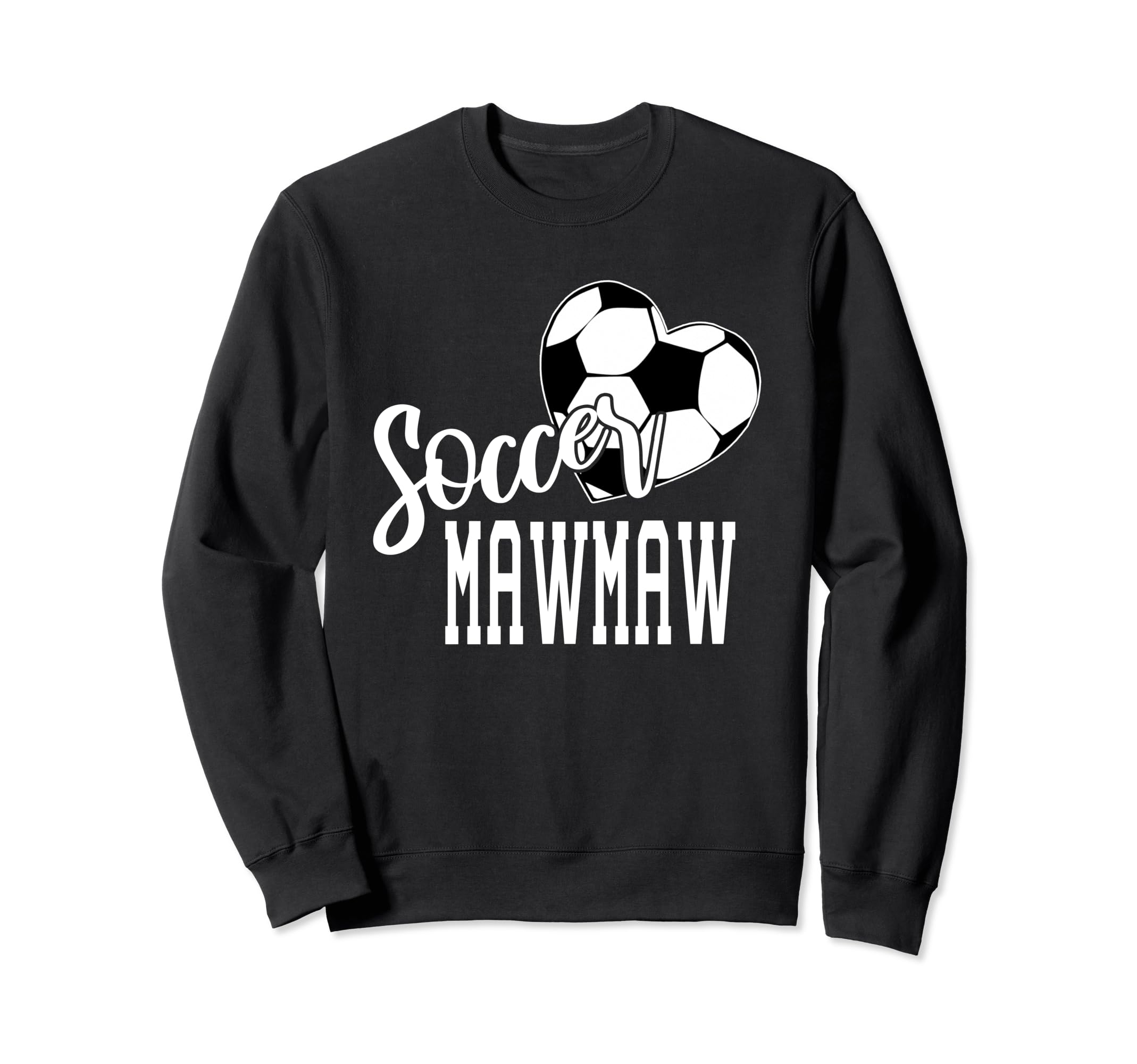 Soccer Ball Heart Soccer Mawmaw Sweatshirt - Streetwear Style for Adults