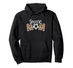 Soccer Mom Leopard Mothers Day Sport Hoodie - Custom Art Print for Adults
