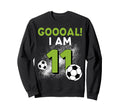 11Th Birthday Soccer Theme Sweatshirt - Aesthetic Graphic for Adults