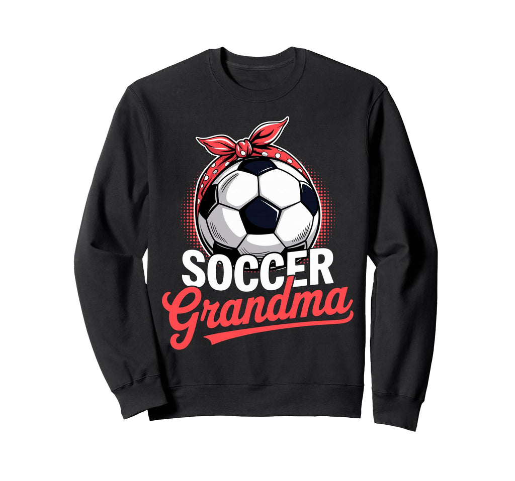 Soccer Football Player Grandma Sweatshirt - Minimalist Print for Adults