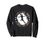 Just Who Loves Soccer Soccer Sweatshirt - Streetwear Style Unisex