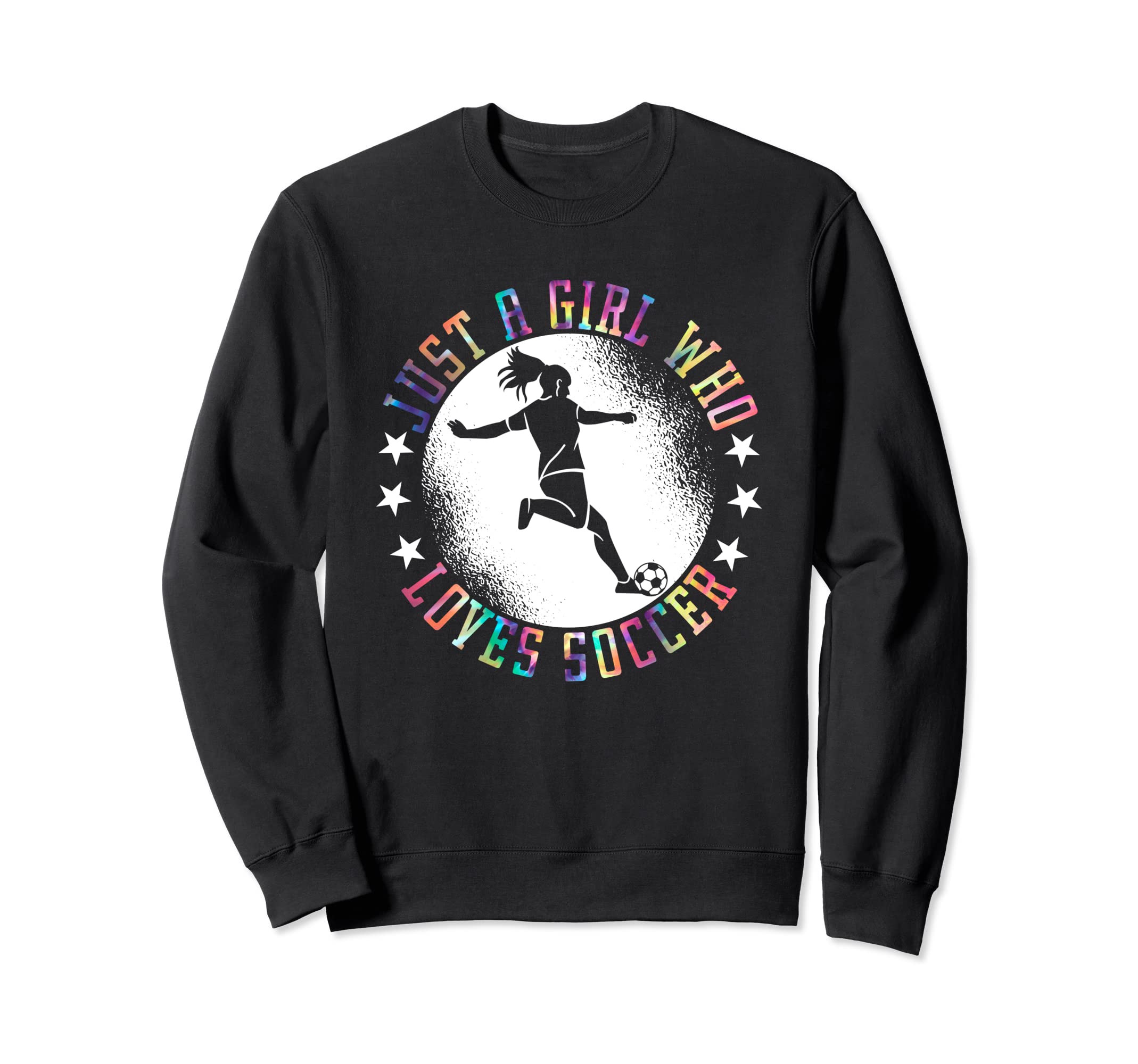 Just Who Loves Soccer Soccer Sweatshirt - Streetwear Style Unisex