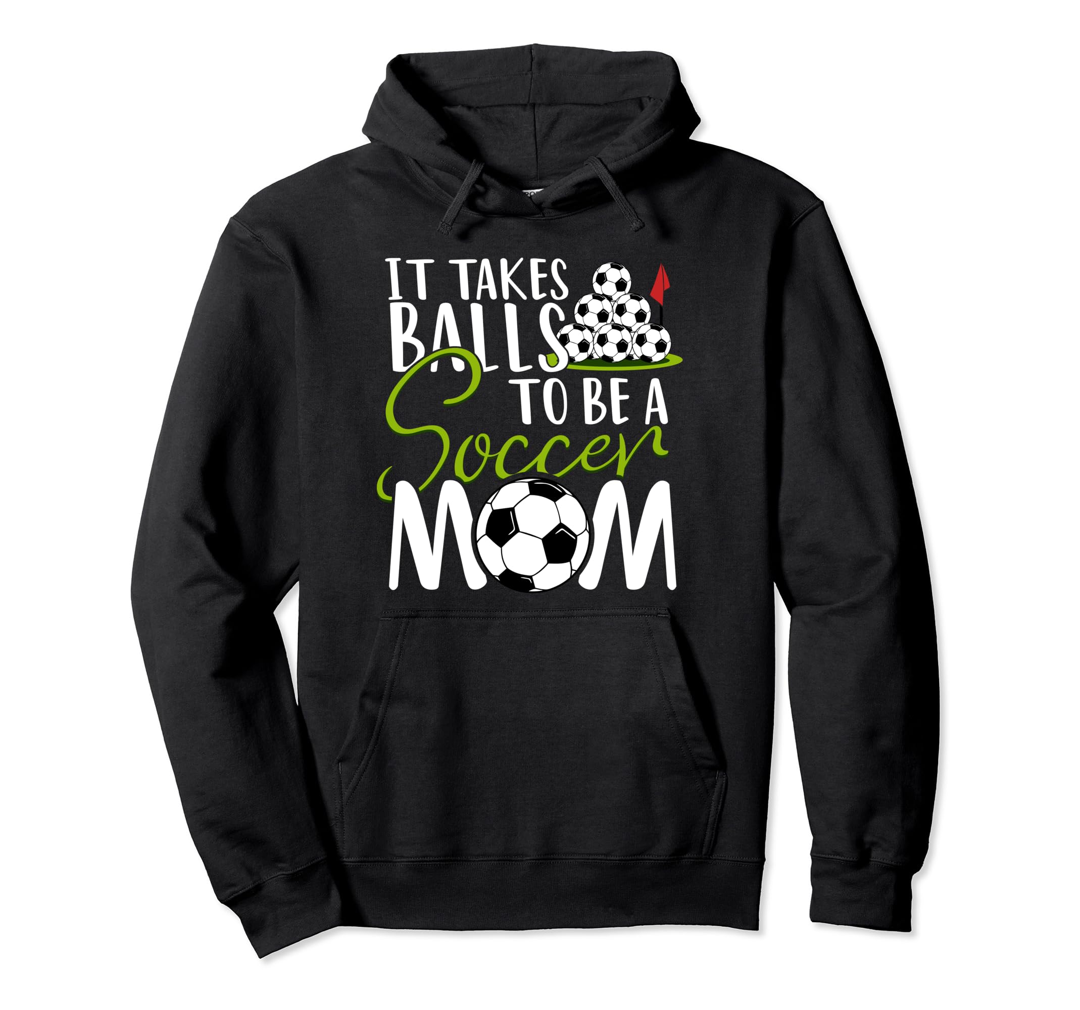 It Takes Balls To Be Soccer Mom Soccer Hoodie - Minimalist Print Men Women