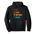 Lacrosse Goalkeeper Lax Player Sports Hoodie - Minimalist Print Unisex