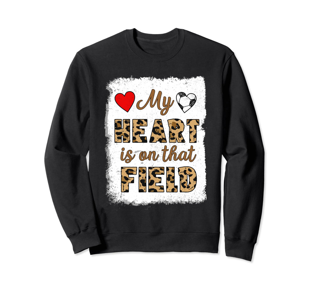Soccer Player Mom Soccer Leopard Sweatshirt - Minimalist Print Unisex
