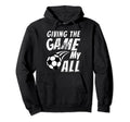 Motivational Soccer Game Coach Hoodie - Custom Art Print for Adults