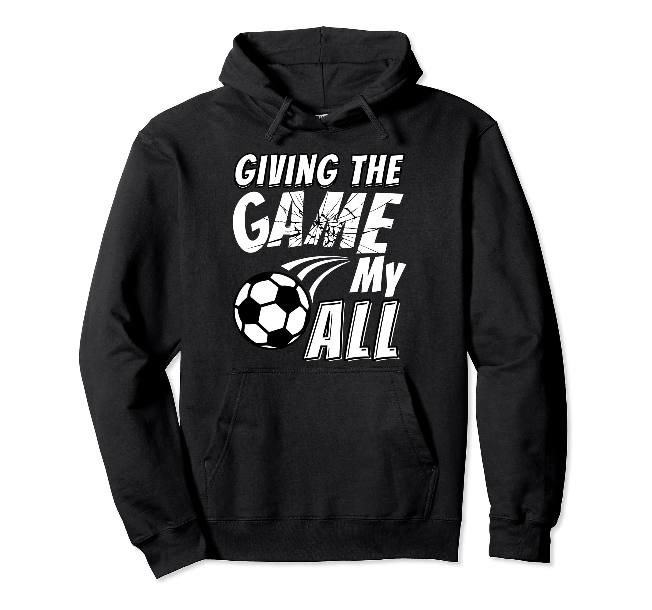 Motivational Soccer Game Coach Hoodie - Custom Art Print Men Women