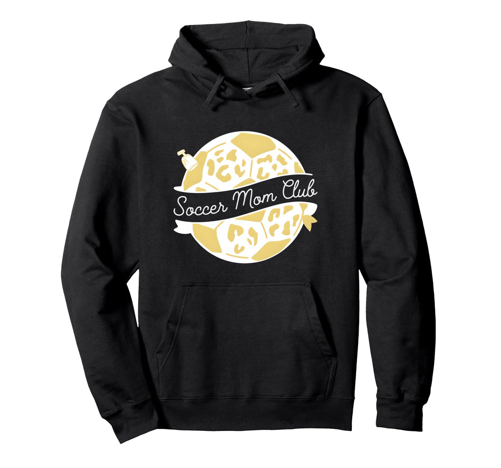Soccer Mom Club Leopard Soccer Mom Hoodie - Graphic Print for Adults
