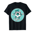 Funny Soccer Ball Character Glasses T-Shirt - Trendy Graphic for Adults