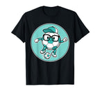 Funny Soccer Ball Character Glasses T-Shirt - Trendy Graphic for Adults