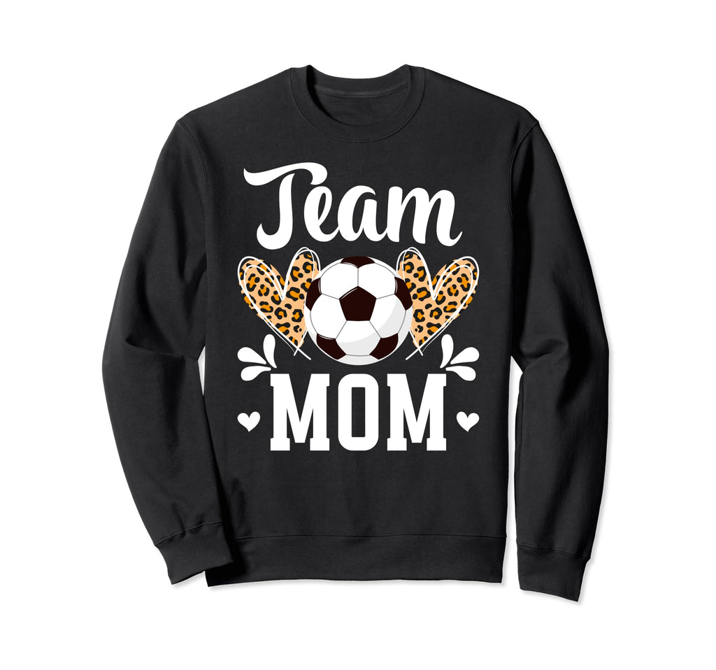 Team Mom Heart Soccer Team Mom Sweatshirt - Aesthetic Graphic Men Women