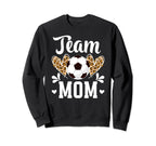Team Mom Heart Soccer Team Mom Sweatshirt - Aesthetic Graphic Men Women