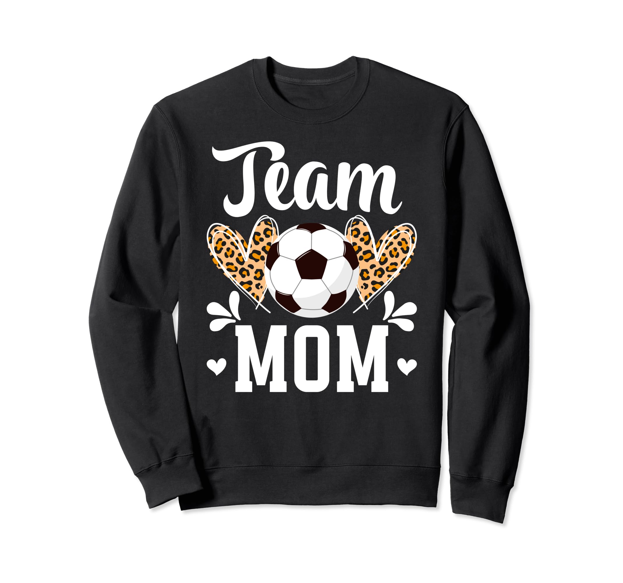 Team Mom Heart Soccer Team Mom Sweatshirt - Aesthetic Graphic Men Women