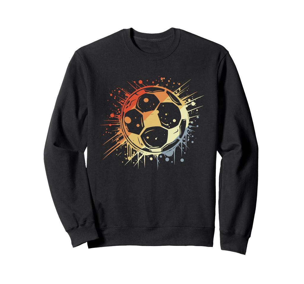 Soccer Ball Color Streetart Sweatshirt - Unique Graphic Unisex