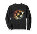 Soccer Ball Color Streetart Sweatshirt - Unique Graphic Unisex