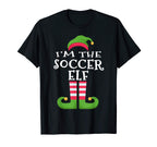 Im Soccer Elf Family Matching Pajama T-Shirt - Custom Art Print Men Women