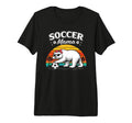 Soccer Mama Bear Mothers Day Tri Blend T-Shirt - Trendy Graphic Unisex