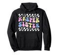 Groovy Soccer Keeper Sister Soccer Goalie Hoodie - Minimalist Print Unisex