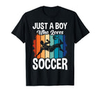 Just Who Loves Soccer T-Shirt - Graphic Print for Adults
