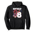 8Th Birthday Party American Flag Hoodie - Aesthetic Graphic Men Women