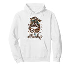 Soccer Mom Coffee Lover Messy Bun Hoodie - Casual Everyday Wear Unisex