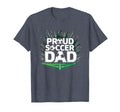 Proud Soccer Dad Cheering Sideline T-Shirt - Minimalist Print for Adults