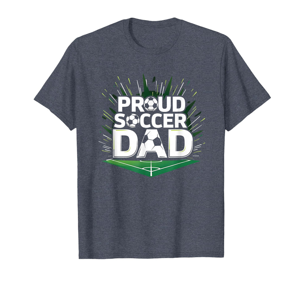 Proud Soccer Dad Cheering Sideline T-Shirt - Custom Art Print Unisex