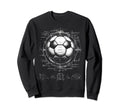 Soccer Patent Drawing Coach Football Sweatshirt - Unique Graphic for Adults