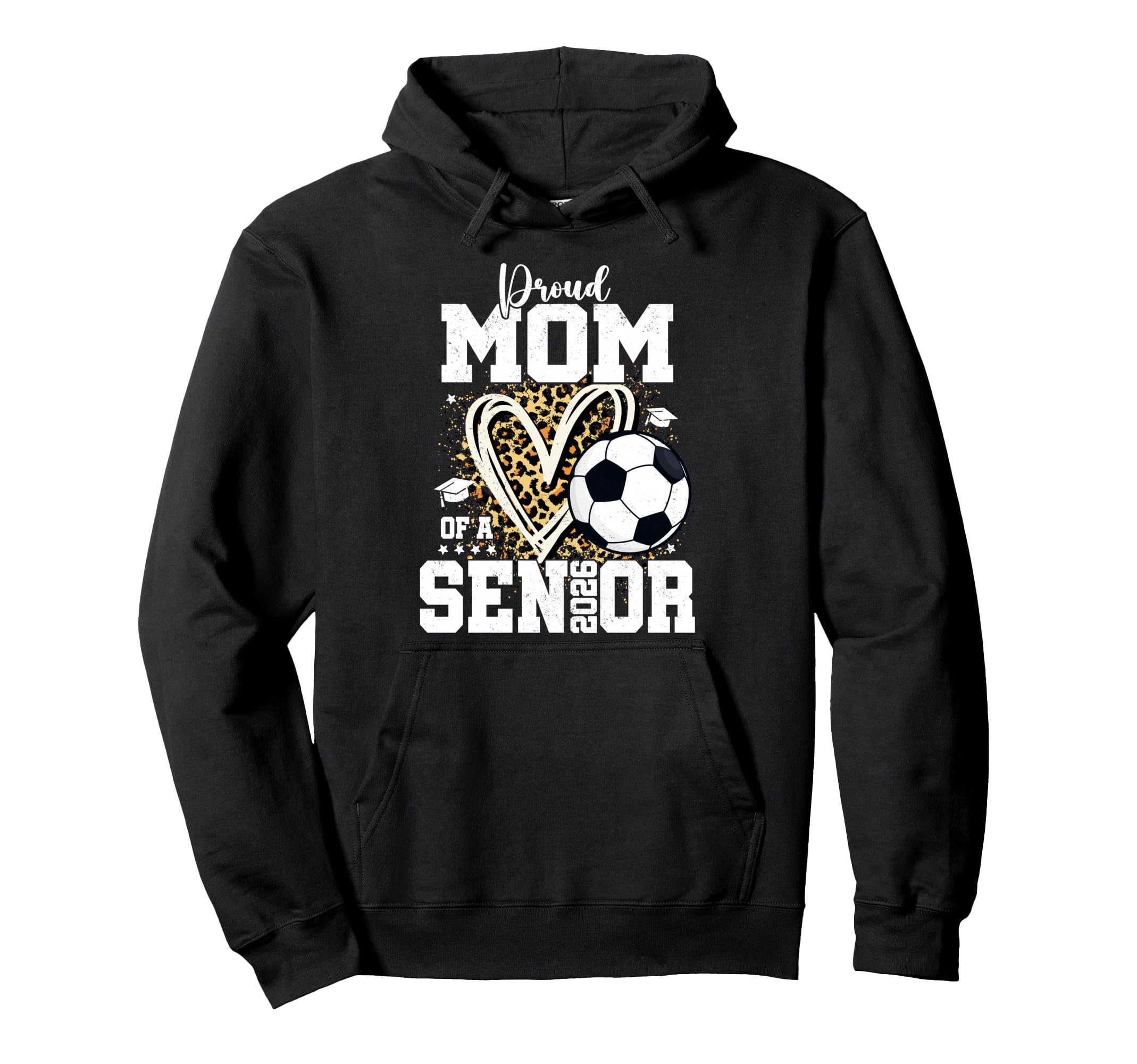 Senior Mom Class 2026 Soccer Graduation Hoodie - Novelty Apparel Men Women