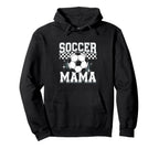 Soccer Mama Sport Checkered Soccer Mama Hoodie - Custom Art Print Unisex