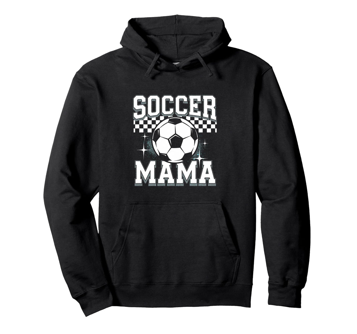 Soccer Mama Sport Checkered Soccer Mama Hoodie - Custom Art Print Unisex