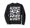 Coquette Soccer Aunt Matching Family Sweatshirt - Graphic Print Men Women