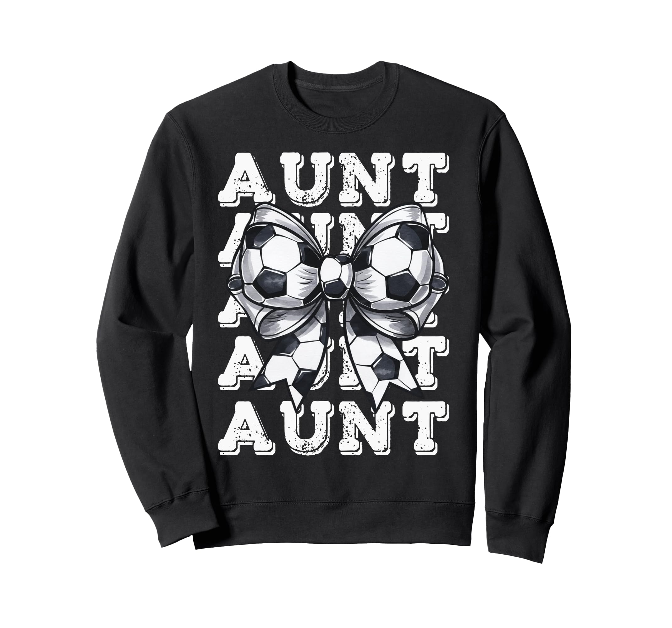 Coquette Soccer Aunt Matching Family Sweatshirt - Graphic Print Men Women