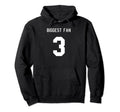 Number 3 Biggest Fan Sport Spirit Wear Hoodie - Aesthetic Graphic Unisex