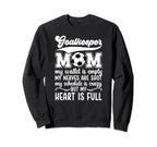 Proud Soccer Goalkeeper Mom Soccer Sweatshirt - Custom Art Print Unisex